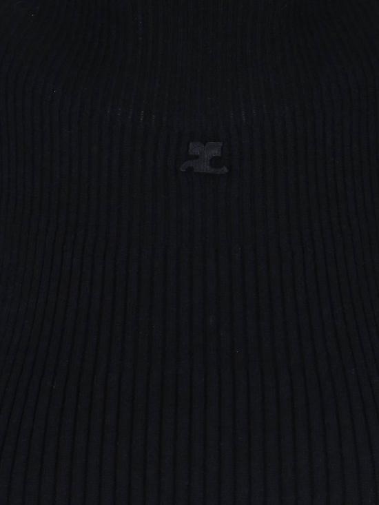 25SS 쿠레쥬 긴팔 티셔츠 225MTO402FI0049 9999 Black - COURREGES