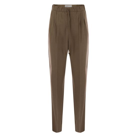 25FW 막스마라 스트레이트 팬츠 2521136181600 LEATHER