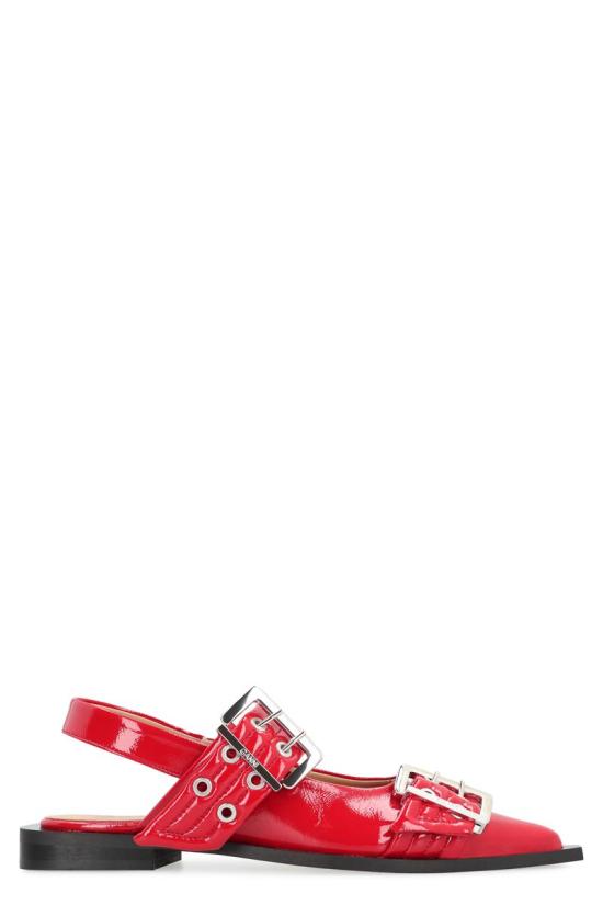 25FW 가니 플랫 슈즈 S28434926 474 RED