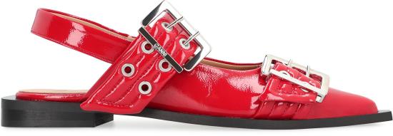 25FW 가니 플랫 슈즈 S28434926 474 RED - GANNI