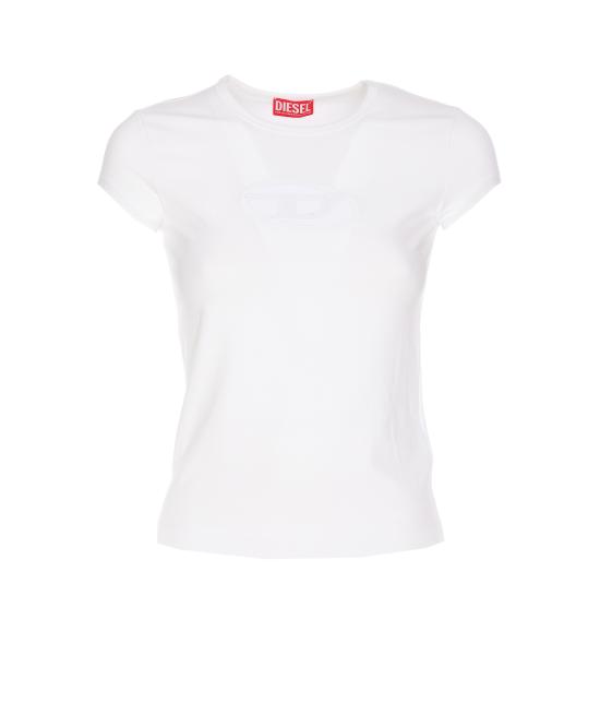 25FW 디젤 반팔 티셔츠 A06268 0AFAA100 White