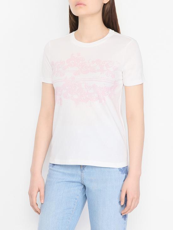 25SS 에르마노 피렌제 반팔 티셔츠 D46EL047EG2 MFA49 White - ERMANNO FIRENZE