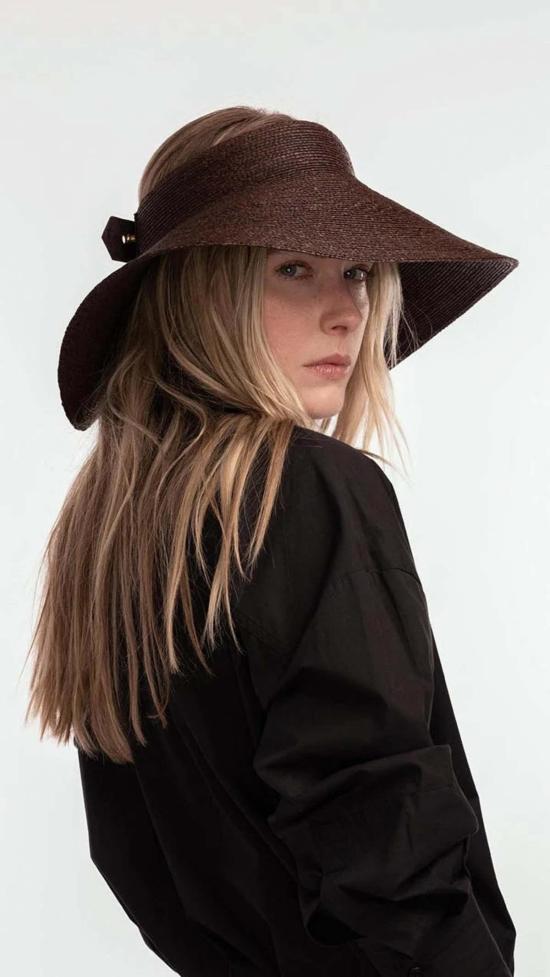  자네사레온 버킷햇 자네사 레오네 버디 와이드 브림 바이저