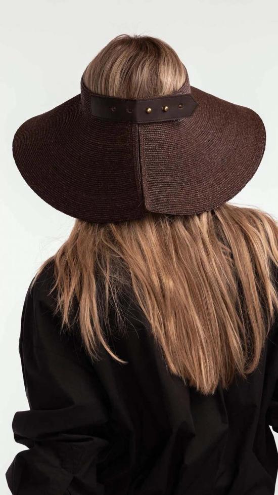  자네사레온 버킷햇 자네사 레오네 버디 와이드 브림 바이저 - JANESSA LEONE