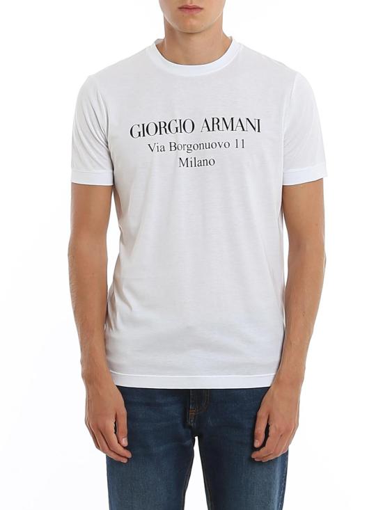 26SS 조르지오 아르마니 반팔 티셔츠 3GST57SJMCZU090 White - GIORGIO ARMANI