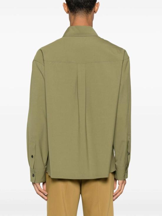 26SS 보테가베네타 긴팔 셔츠 811482V4XP03051 Green - BOTTEGA VENETA