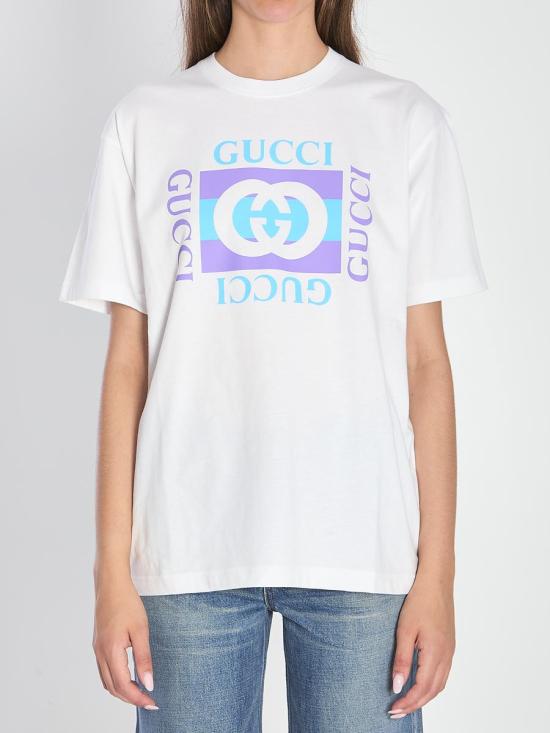 25FW 구찌 반팔 티셔츠 6725781 837959 XJHG9 9081 WHITE