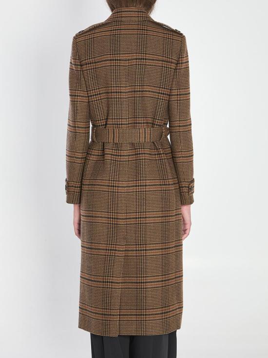 25FW 생로랑 코트 1872197 830690 Y9I70 2849 BROWN - SAINT LAURENT