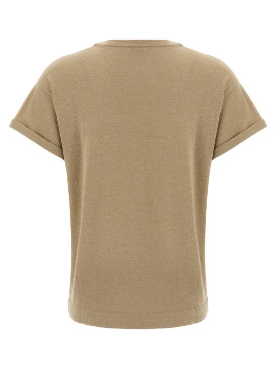 25FW 브루넬로 쿠치넬리 반팔 티셔츠 M41810000C077 Beige - BRUNELLO CUCINELLI