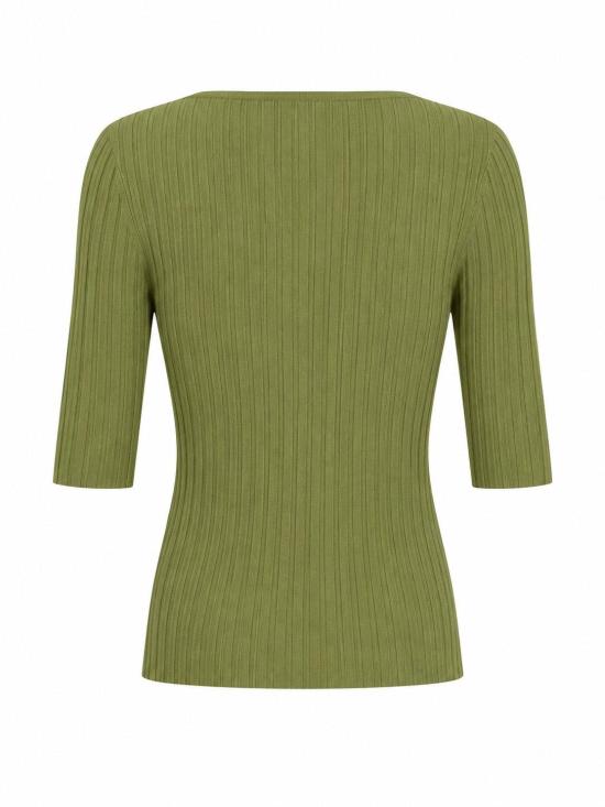 26FW 라 로즈 스웨터 MG305 32798 GREEN - LA ROSE
