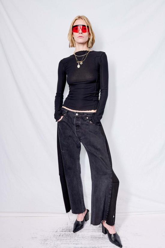  베이스레인지 긴팔 티셔츠 베이스렌지 오마토 롱슬리브 블랙 - BASERANGE