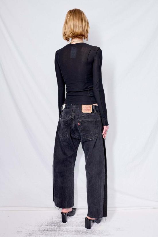  베이스레인지 긴팔 티셔츠 베이스렌지 오마토 롱슬리브 블랙 - BASERANGE