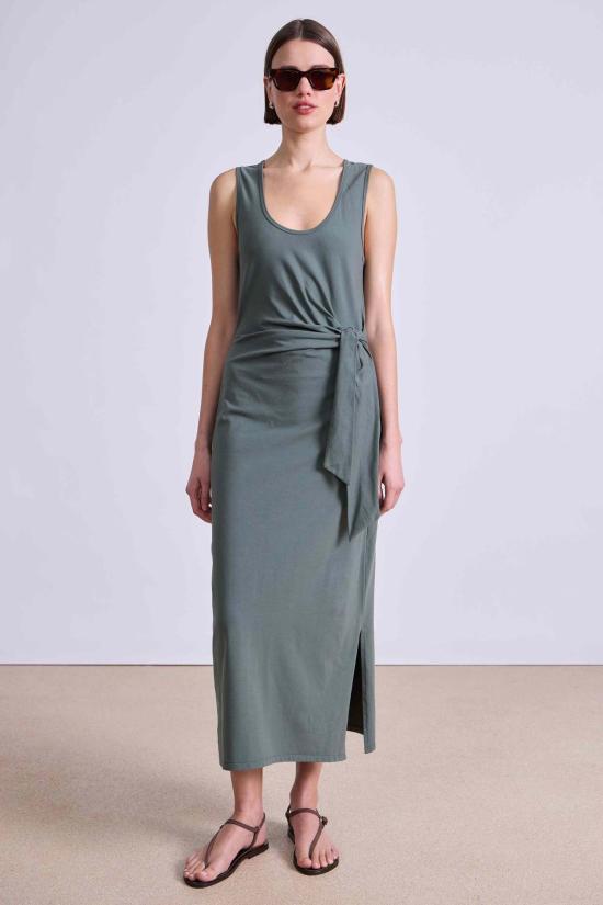  어피스 어파트 롱 원피스 어피스 아파트 우리 트위스트 드레스 타임