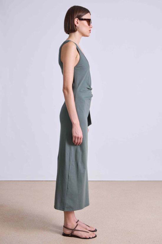  어피스 어파트 롱 원피스 어피스 아파트 우리 트위스트 드레스 타임 - APIECE APART