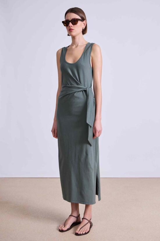  어피스 어파트 롱 원피스 어피스 아파트 우리 트위스트 드레스 타임 - APIECE APART