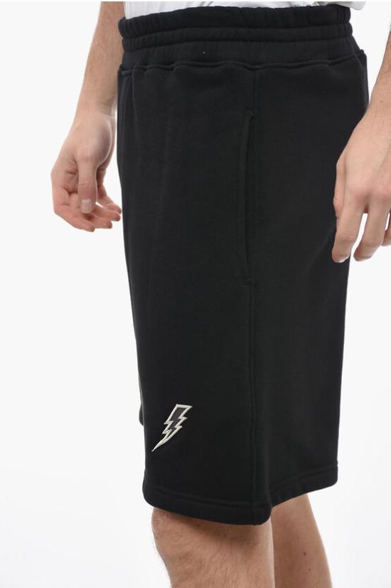  닐바렛 숏팬츠 PBJP060 U509 01 Black - NEIL BARRETT