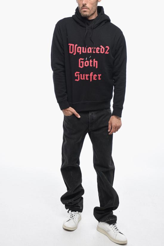  디스퀘어드2 후드 티셔츠 S74GU0678 S25516 900 Black - DSQUARED2