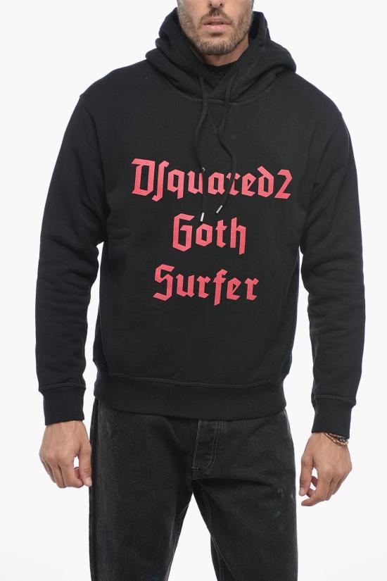  디스퀘어드2 후드 티셔츠 S74GU0678 S25516 900 Black