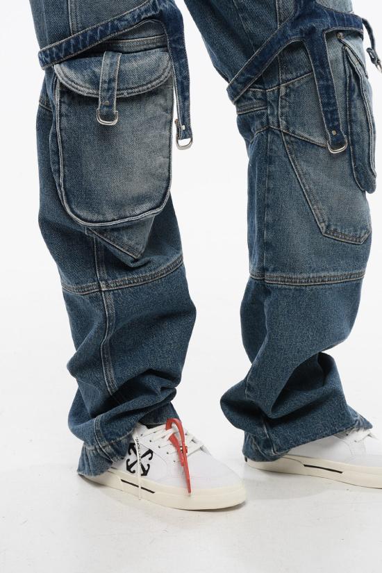  오프화이트 데님 팬츠 OWYB018C99DEN0014500 Blue - OFF WHITE