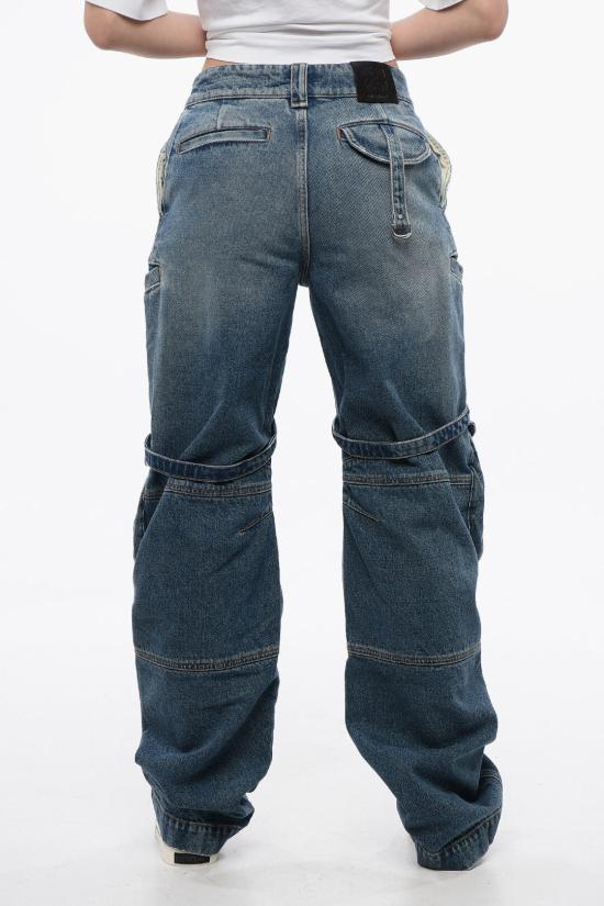  오프화이트 데님 팬츠 OWYB018C99DEN0014500 Blue - OFF WHITE