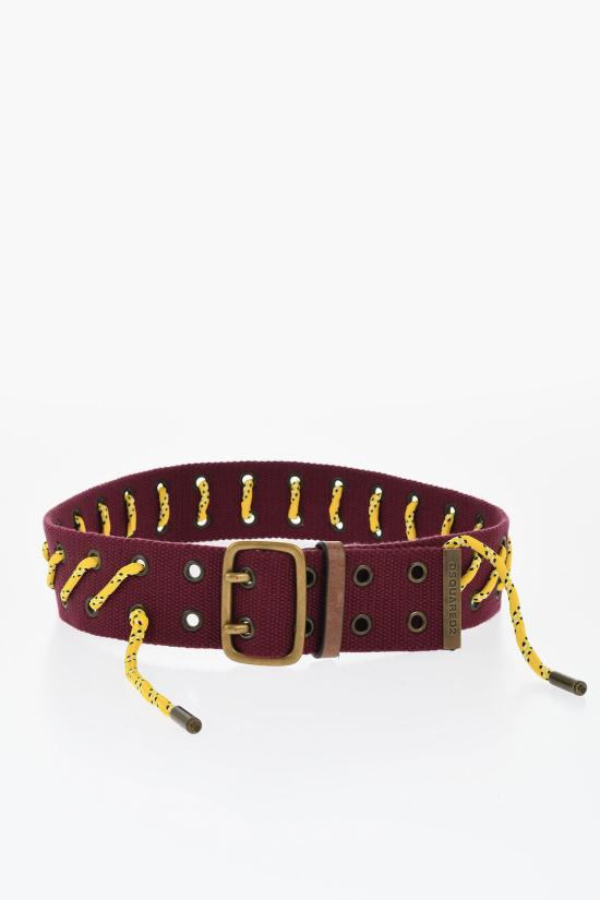  디스퀘어드2 레귤러 벨트 BEW0025 20300001 M1096 Giallo Burgundy - DSQUARED2