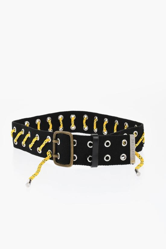  디스퀘어드2 레귤러 벨트 BEW0025 20300001 M1074 Giallo Nero - DSQUARED2