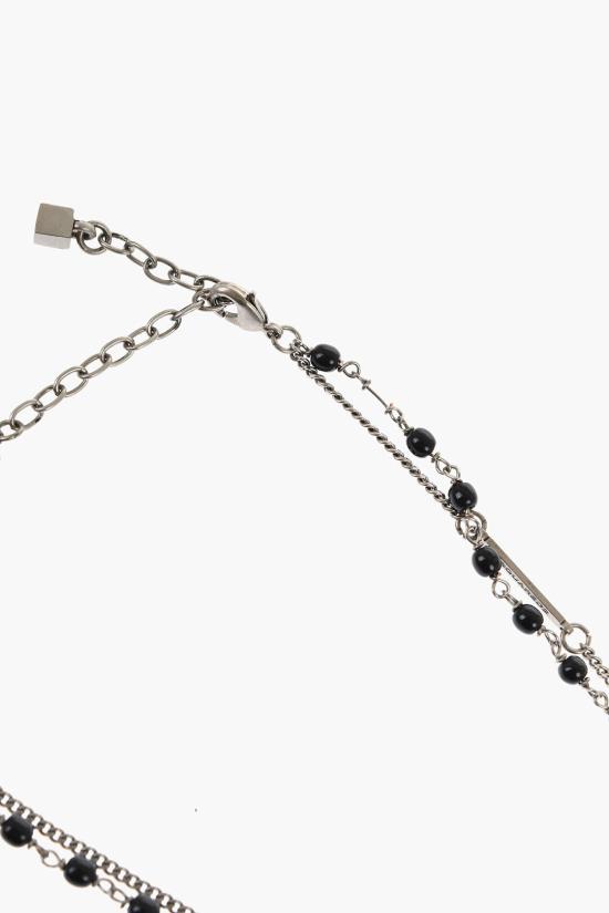  디스퀘어드2 네크리스 NEM0213 34304726 M391 Nero Argento - DSQUARED2