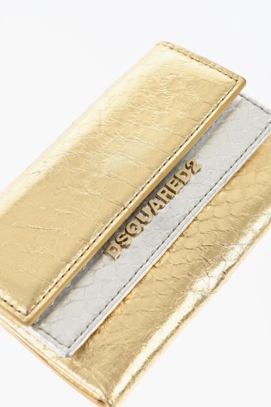  디스퀘어드2 명함지갑 COM0001 01503481 5081 Oro Argento - DSQUARED2