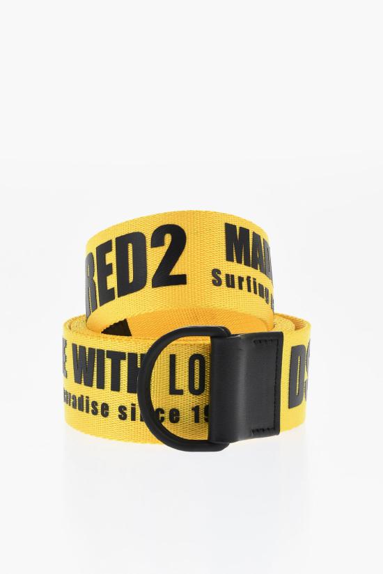  디스퀘어드2 패브릭 벨트 BEM0503 20200394 7047 Giallo Nero