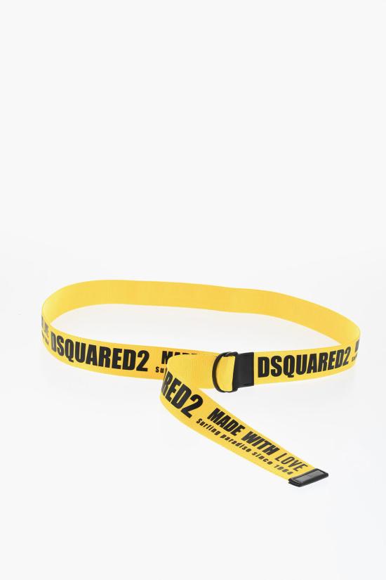  디스퀘어드2 패브릭 벨트 BEM0503 20200394 7047 Giallo Nero - DSQUARED2