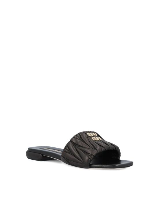 25FW 미우미우 샌들 5XX605F01088TF0002 AI25 Black - MIU MIU