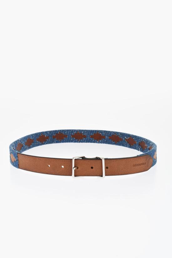  디스퀘어드2 레귤러 벨트 BEW0319 12905478 M2500 Blu Marrone - DSQUARED2