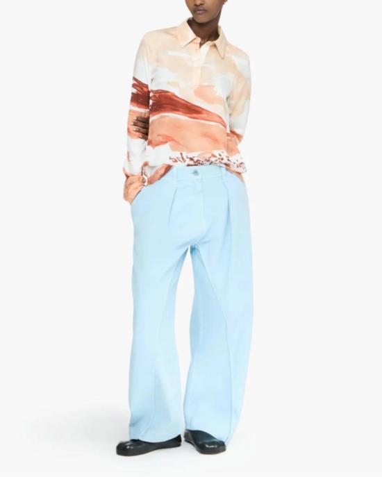  JW앤더슨 스트레이트 팬츠 JW 앤더슨 트위스티드 심 팬츠 블루 - JW ANDERSON