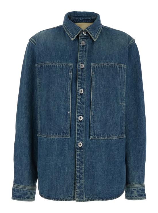 25SS 질샌더 데님 셔츠 J40DL0160J45291420 Blu