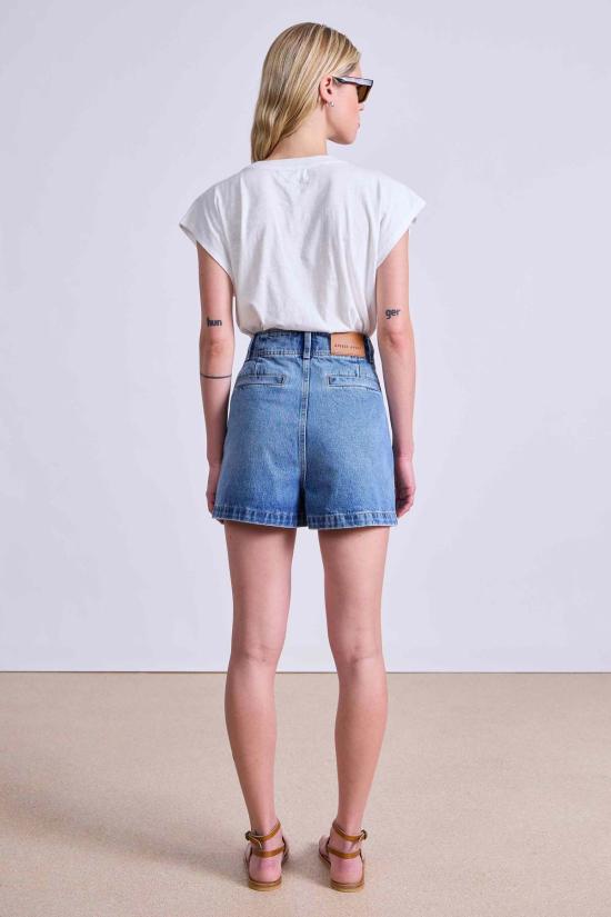  어피스 어파트 데님 스커트 어피스 아파트 바리 진 숏 - APIECE APART