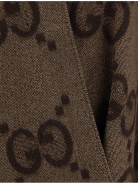 26SS 구찌 캐시미어 판초 케이프 7743084GABX 9764 BROWN - GUCCI