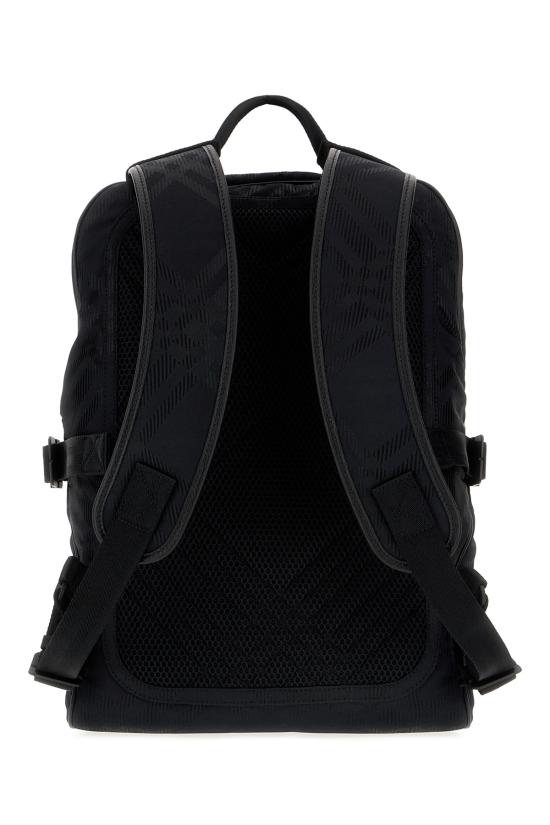  버버리 체크 자카드 백팩 8080840 A1189 BLACK - BURBERRY