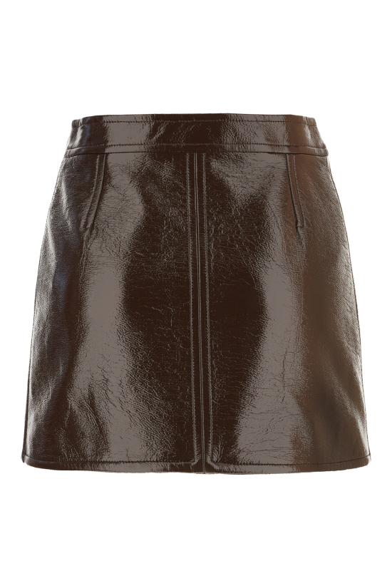 25FW 쿠레쥬 숏 스커트 PERCJU001VY0014 1983 CHOCOLATE - COURREGES