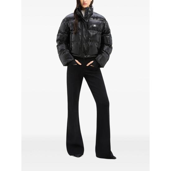 25FW 쿠레쥬 바이닐 숏 푸퍼 자켓 323CMA106VY 0016 9999 BLACK - COURREGES
