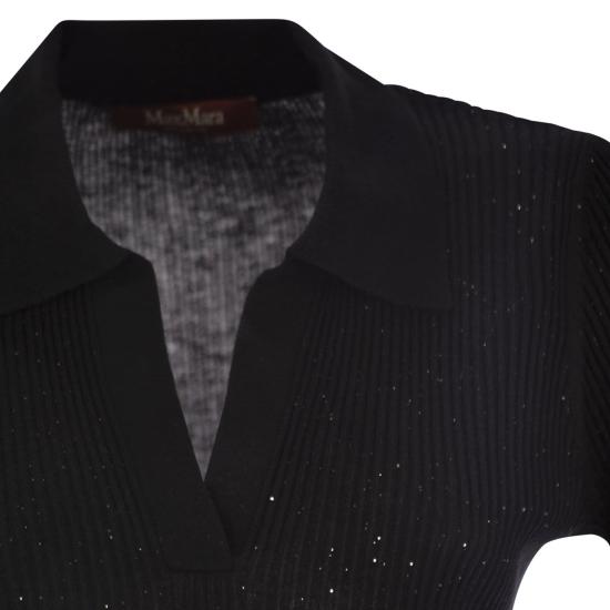 25FW 막스마라 스튜디오 폴로 티셔츠 2526366041600 BLACK - MAX MARA STUDIO