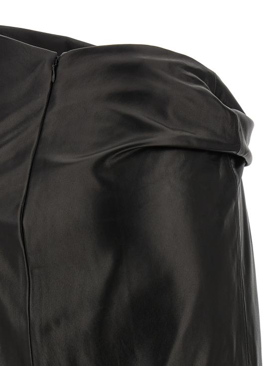 25FW 알베르타 페레티 미디 스커트 A370566900555 Black - ALBERTA FERRETTI