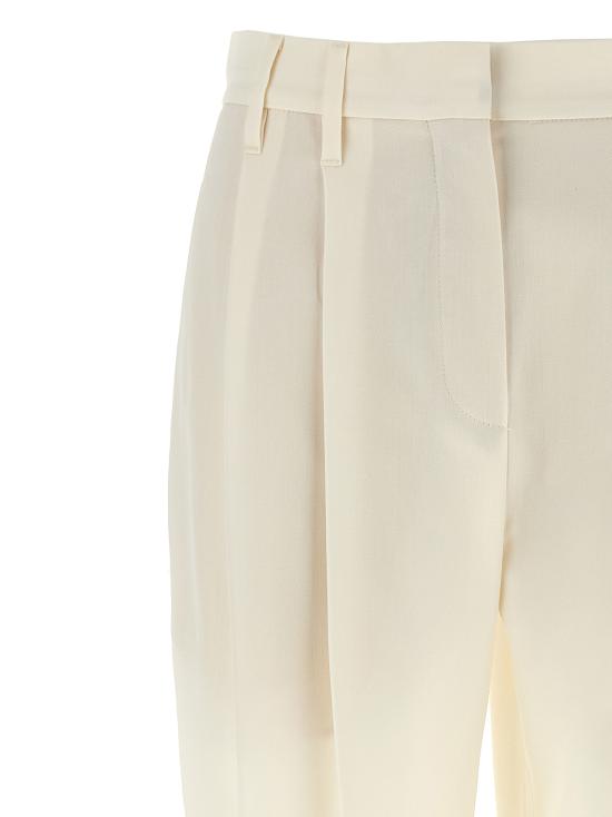 25FW 브루넬로 쿠치넬리 스트레이트 팬츠 MA033P9045C4357 White - BRUNELLO CUCINELLI