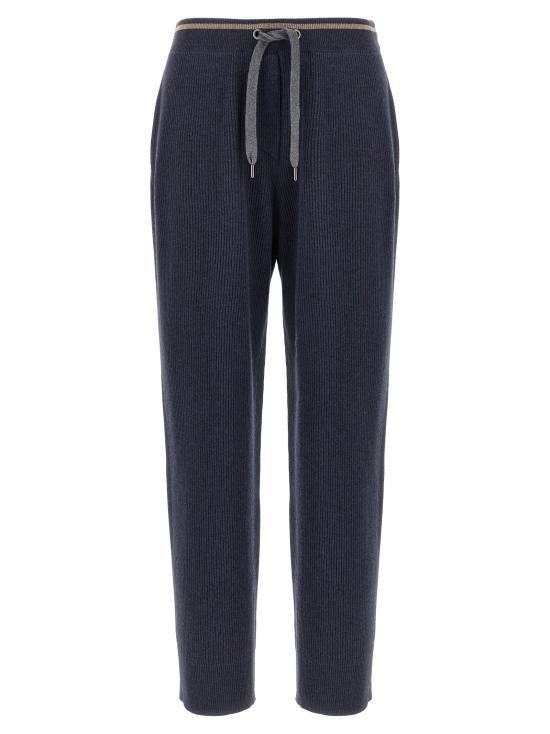 25FW 브루넬로 쿠치넬리 스트레이트 팬츠 M16222799CEP19 Blue