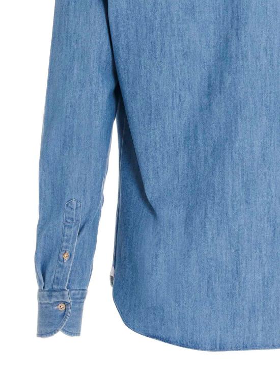 25FW 보리엘로 데님 셔츠 90952 Light Blue - BORRIELLO