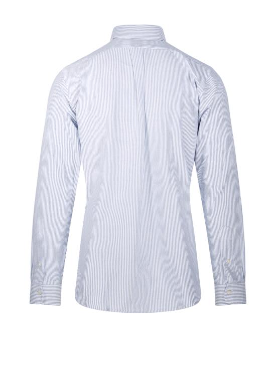 25FW 랄프 로렌 폴로 티셔츠 710792041004 BLUE WHITE STRIPE - RALPH LAUREN