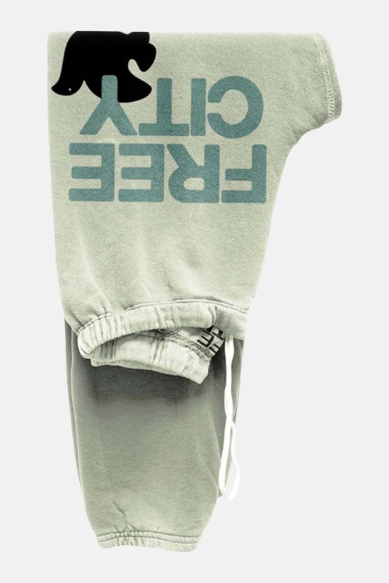  프리시티 스트레이트 팬츠 라지 스웨트팬츠 본즈 - FREECITY