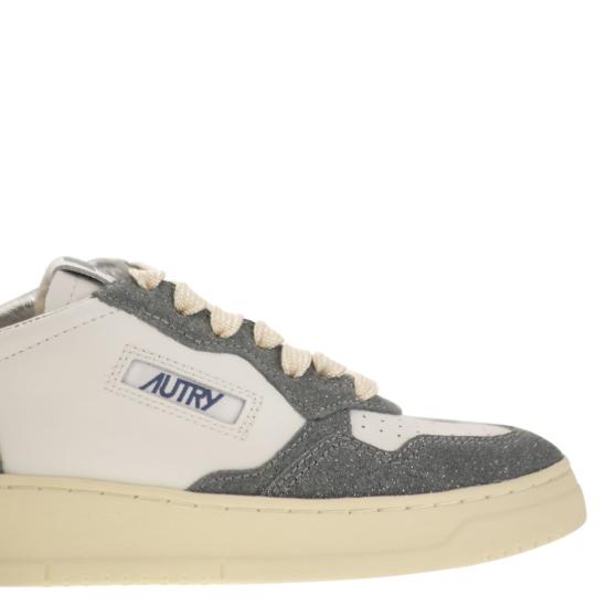 25FW 오트리 메달리스트 로우 스니커즈 AULW WHITE GREY - AUTRY