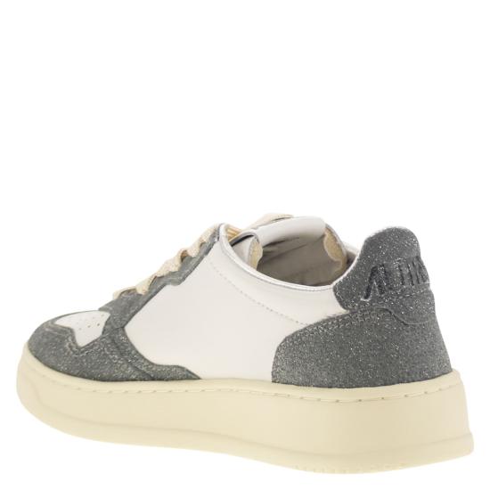 25FW 오트리 메달리스트 로우 스니커즈 AULW WHITE GREY - AUTRY