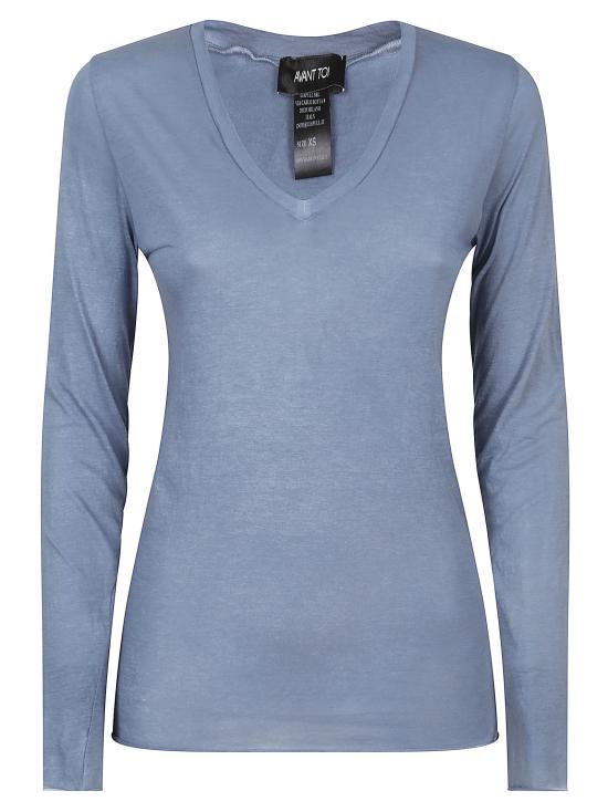 25SS 아방도이 긴팔 티셔츠 224SD2651JCOVH V01064 Clear Blue