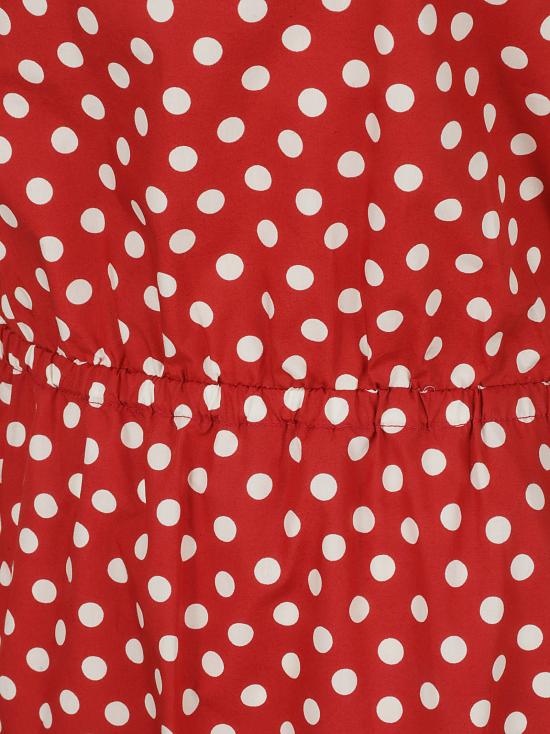 25SS 끄리다 미디 원피스 TAORMINA MIDI DRESS RED POIS WHITE White - CRIDA